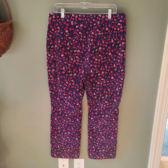 J. Crew Kickout Floral Corduroy Pants, Size 14 - Picture 3 of 4